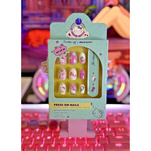 The Creme Shop Hello Kitty Press-On Nails 28 Piece Set Reusable Kawaii Vacation